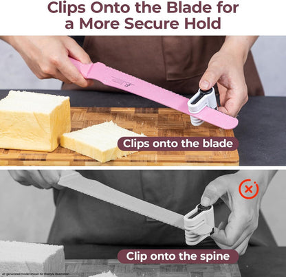 Bread Knife for Homemade Bread, World's 1st Double Serrated Knife