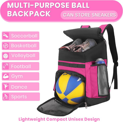Basketball Backpack Large Sports Bag for Men&Youth,Gym Bag with Separate Ball & Shoes Compartment,Travel Bag for Basketball,Soccer,Volleyball