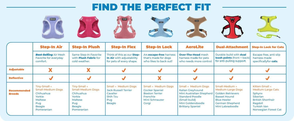 Voyager Step-in Lock Dog Harness - Pink, X-Small