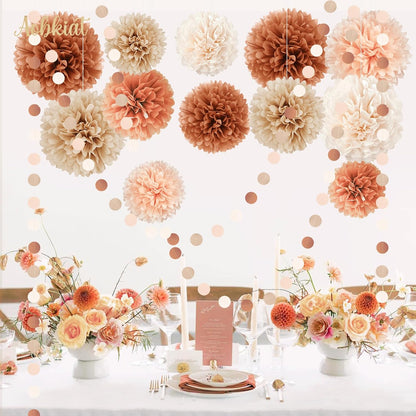 Fall Bridal Shower Decorations Set,15PCS for Boho Wedding