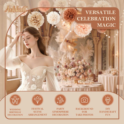 Fall Bridal Shower Decorations Set,15PCS for Boho Wedding