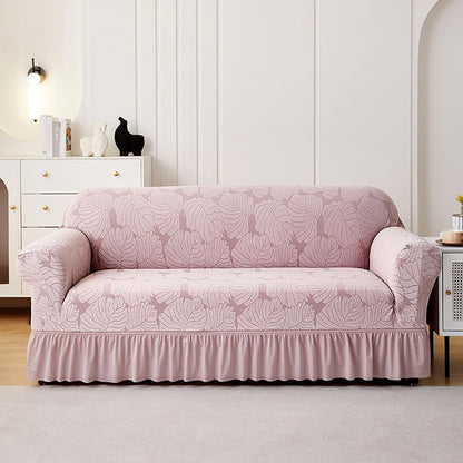 Sofa Covers Washable Sectional Recliner, Couch Covers for Pets L Shape, Machine Washable Sofa Slipcovers, Couch Covers Non Slip (Pink 2 Seats)