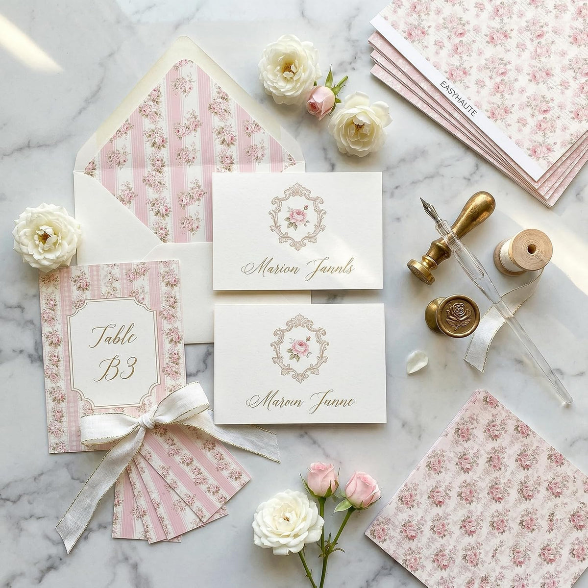 Scrapbook Paper & Scrapbooking Supplies, Pink 6x6 Double-Sided Patterned Cardstock Pad, Shabby Chic Craft Sheets for Junk Journaling, Card Making & Scrap Book, 24 Sheets
