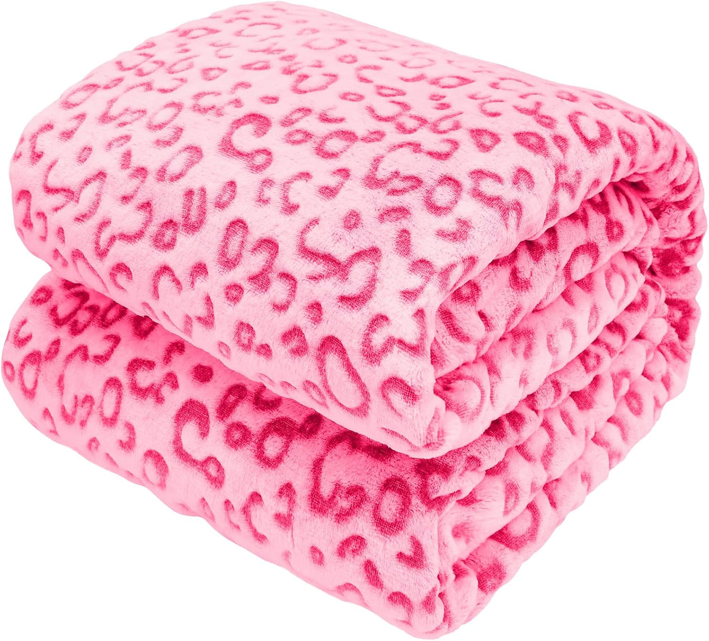 Pink Throw Blanket for Girls, Warm Soft Fuzzy Cute Small Fleece Toddler Throw Blanket for Lap Nap Daycare, Pink Gifts for Girls Women, Home Room Decor, 40x50 Inches