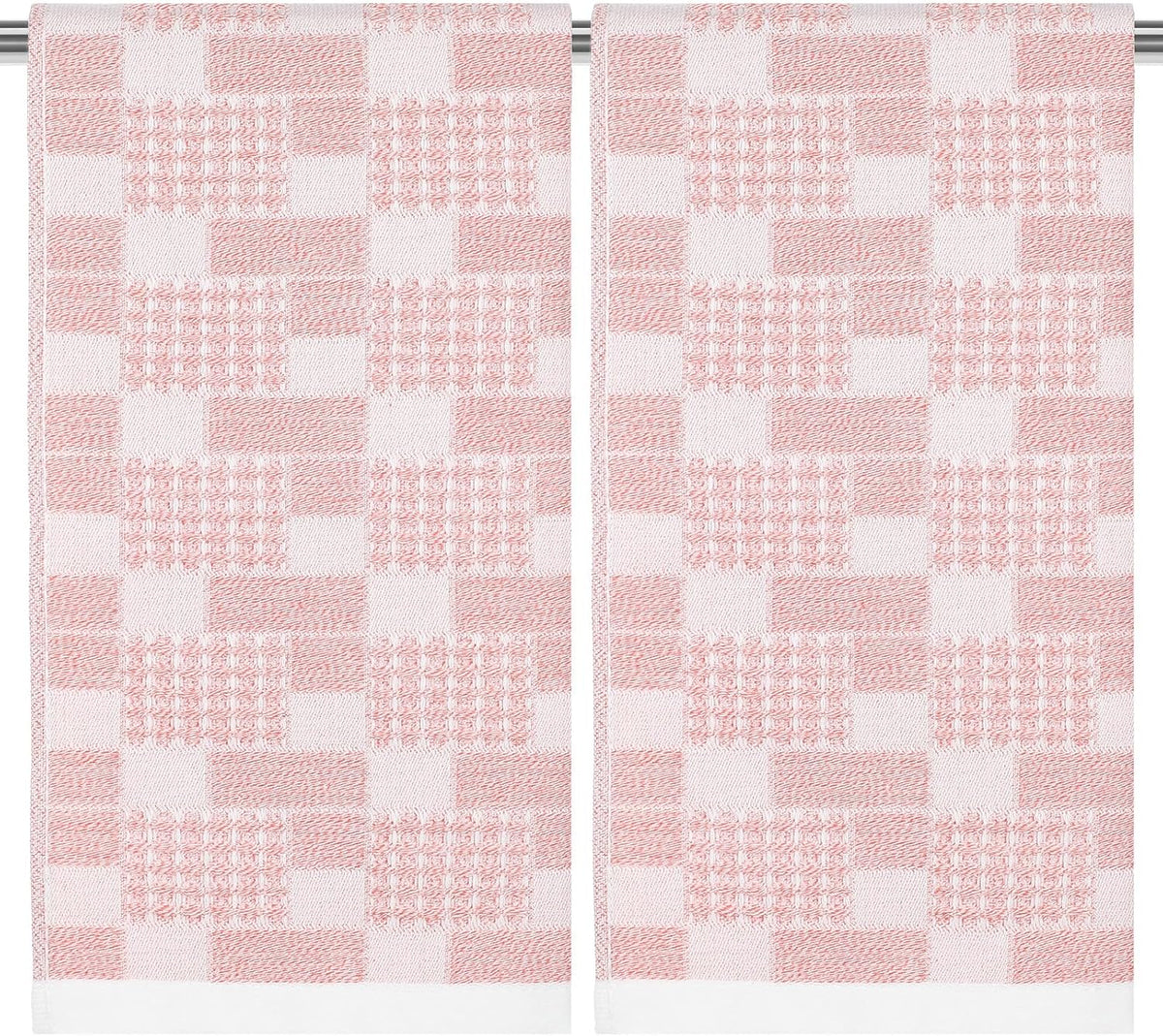 2 Pcs Pink Bathroom Hand Towels, Cute Soft Cotton Kitchen Towels
