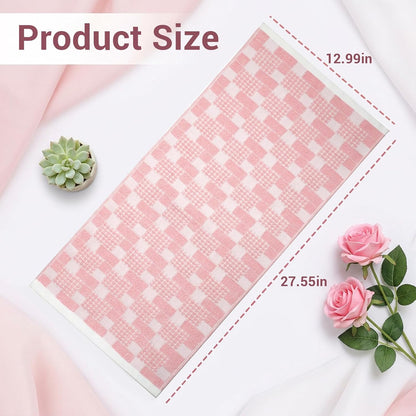 2 Pcs Pink Bathroom Hand Towels, Cute Soft Cotton Kitchen Towels