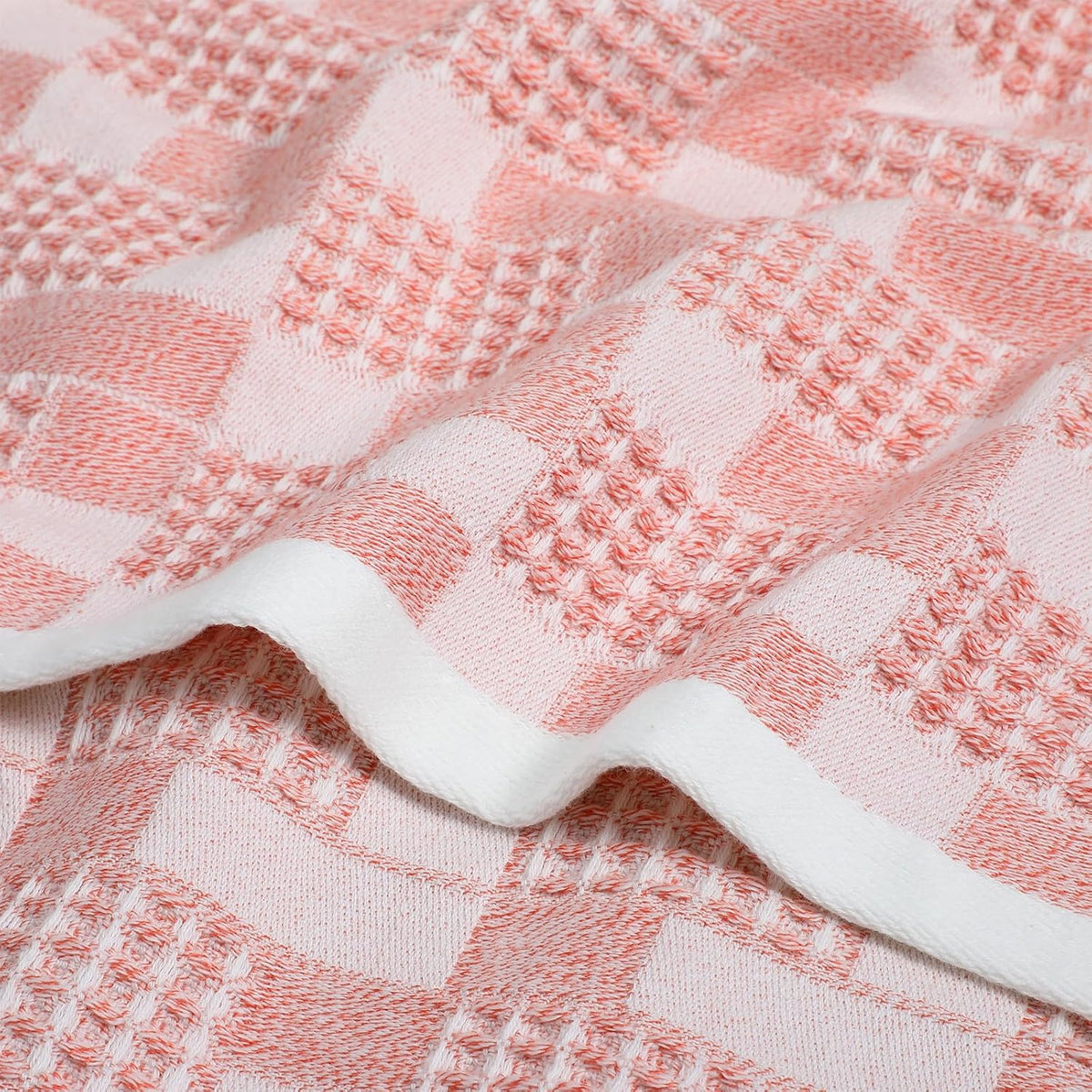2 Pcs Pink Bathroom Hand Towels, Cute Soft Cotton Kitchen Towels