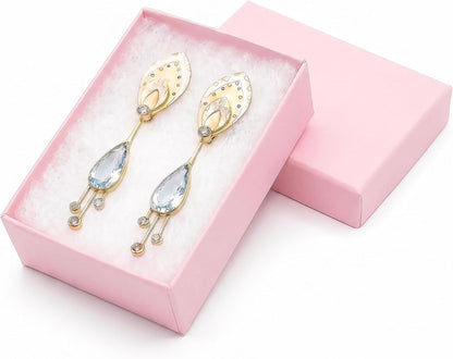 TheDisplayGuys 25 Cardboard Jewelry Gift Boxes with Inserts - Pastel Pink