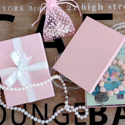 TheDisplayGuys 25 Cardboard Jewelry Gift Boxes with Inserts - Pastel Pink