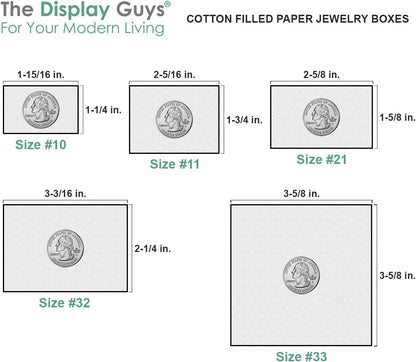 TheDisplayGuys 25 Cardboard Jewelry Gift Boxes with Inserts - Pastel Pink