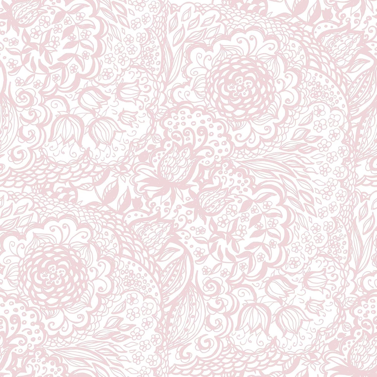 Pink Peel and Stick Wallpaper Boho Pink Floral Wallpaper
