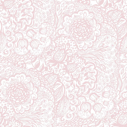 Pink Peel and Stick Wallpaper Boho Pink Floral Wallpaper