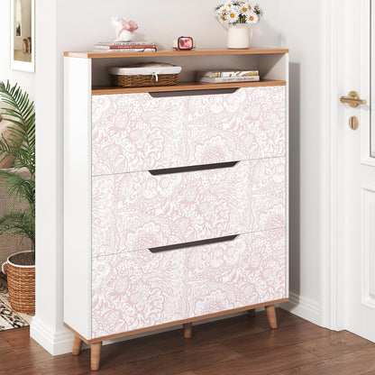 Pink Peel and Stick Wallpaper Boho Pink Floral Wallpaper