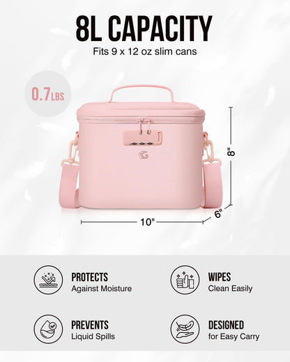Lockable Lunch Box Bag Women Girls - Insulated Waterproof Leakproof Lightweight Reusable Cooler with Combination Lock for Work - Back to School Teacher Mothers Day Christmas Birthday Gifts