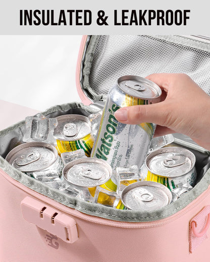 Lockable Lunch Box Bag Women Girls - Insulated Waterproof Leakproof Lightweight Reusable Cooler with Combination Lock for Work - Back to School Teacher Mothers Day Christmas Birthday Gifts