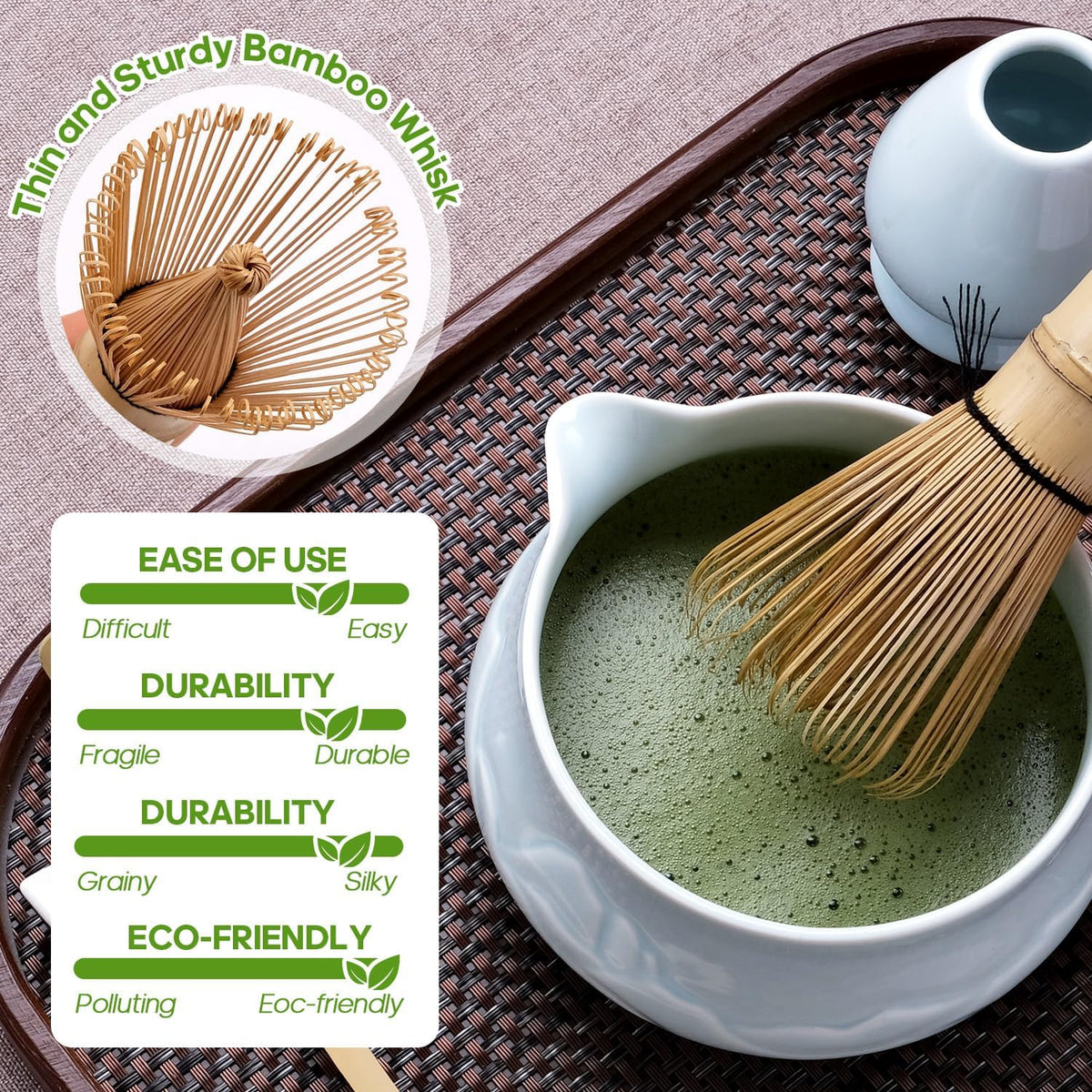 Joyscale Matcha Whisk Set, Matcha Set Whisk And Bowl, 9 Pcs Matcha Kit Set(Relief Mountain Design), 18 OZ, Japanese Matcha Tea Set, Matcha Making Kit Gifts for Tea Lovers(Pink)