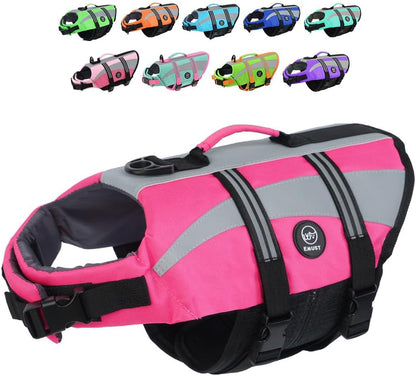 Dog Life Vests, Lightweight Dog Flotation Vest for Boating Swimming