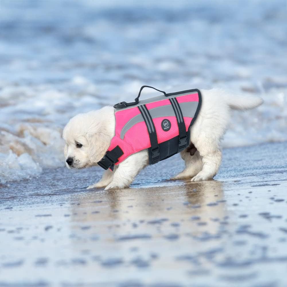 Dog Life Vests, Lightweight Dog Flotation Vest for Boating Swimming