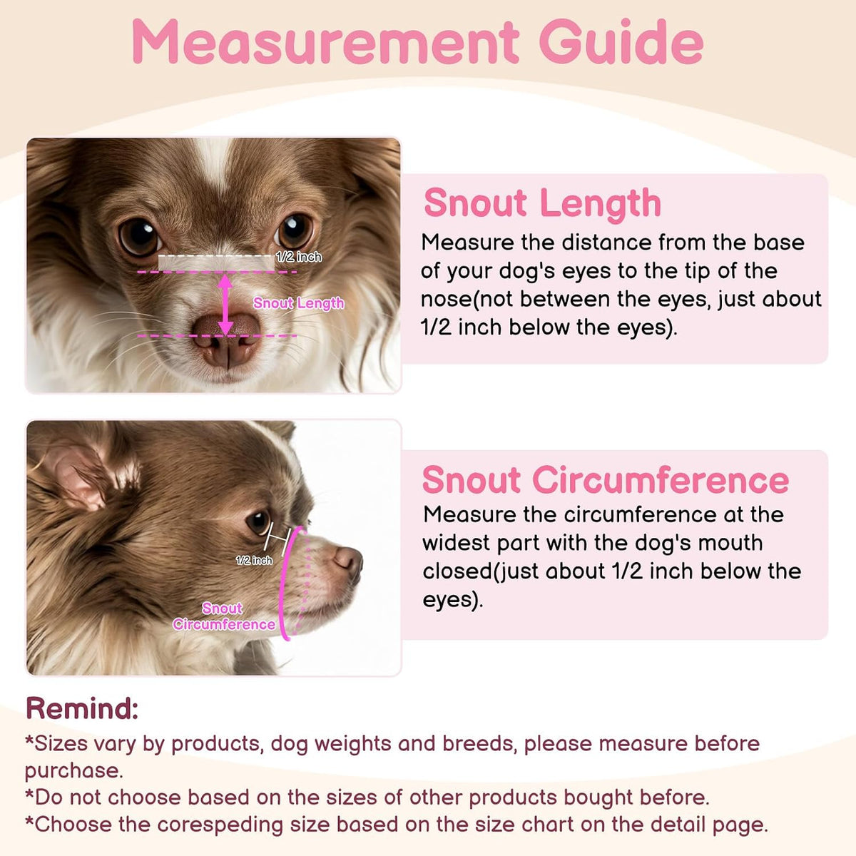 Mesh Dog Muzzle, Adjustable Muzzle for Small Short Snouted Dogs