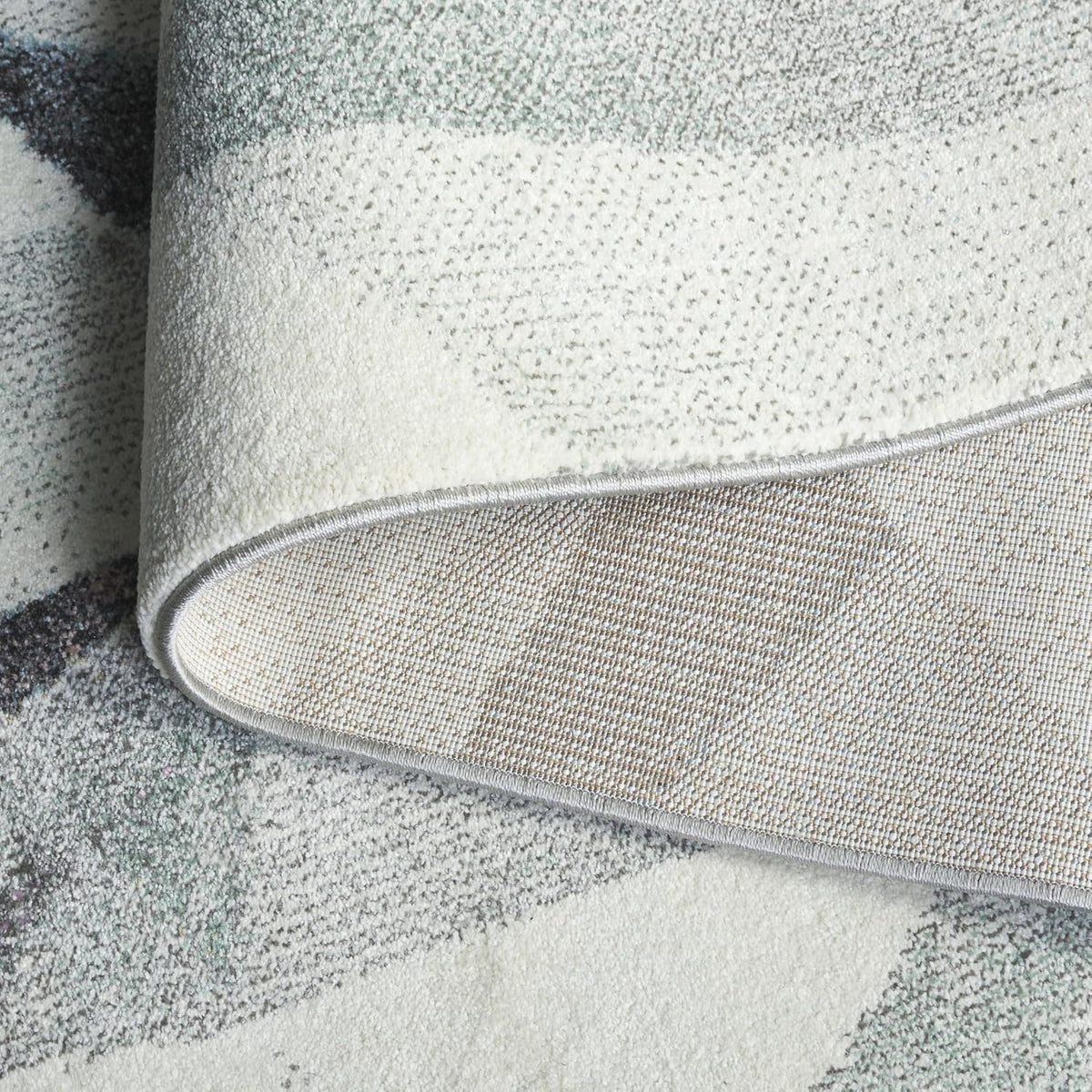 Porcello Collection Area Rug - 5'3" x 7'6", Ivory & Pink, Modern Abstract Design, Non-Shedding & Easy Care, Ideal for High Traffic Areas in Living Room, Bedroom (PRL6940A)