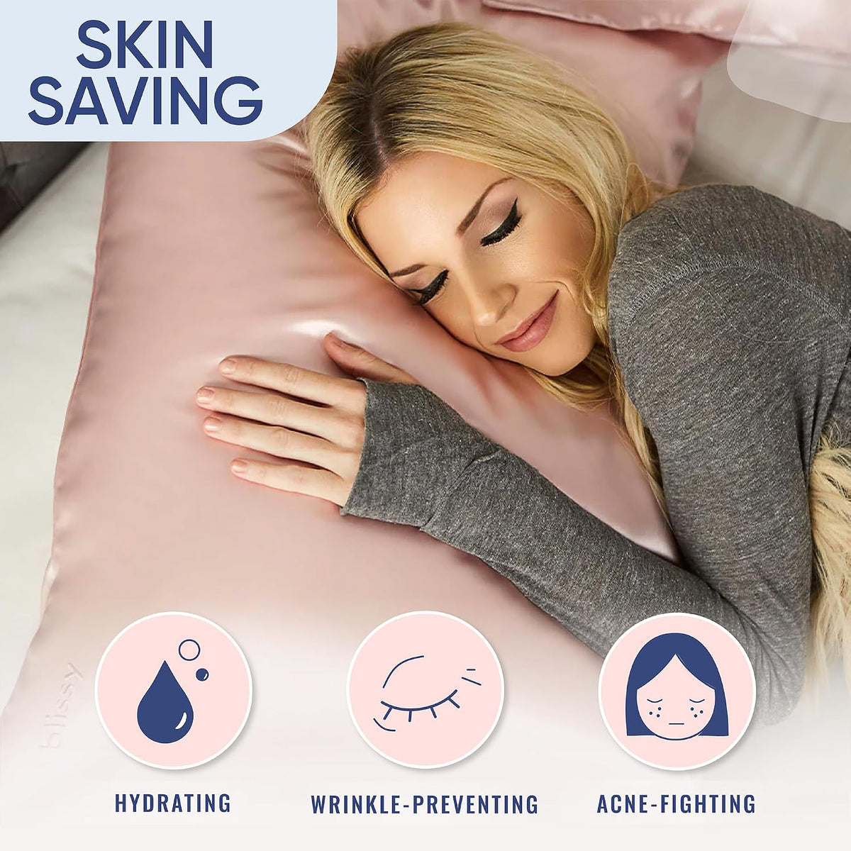 Silk Pillowcase - 100% Pure Mulberry Silk - 22 Momme 6A High-Grade Fibers - Silk Pillow Cover for Hair & Skin - Regular, Queen & King (Pink, Standard)