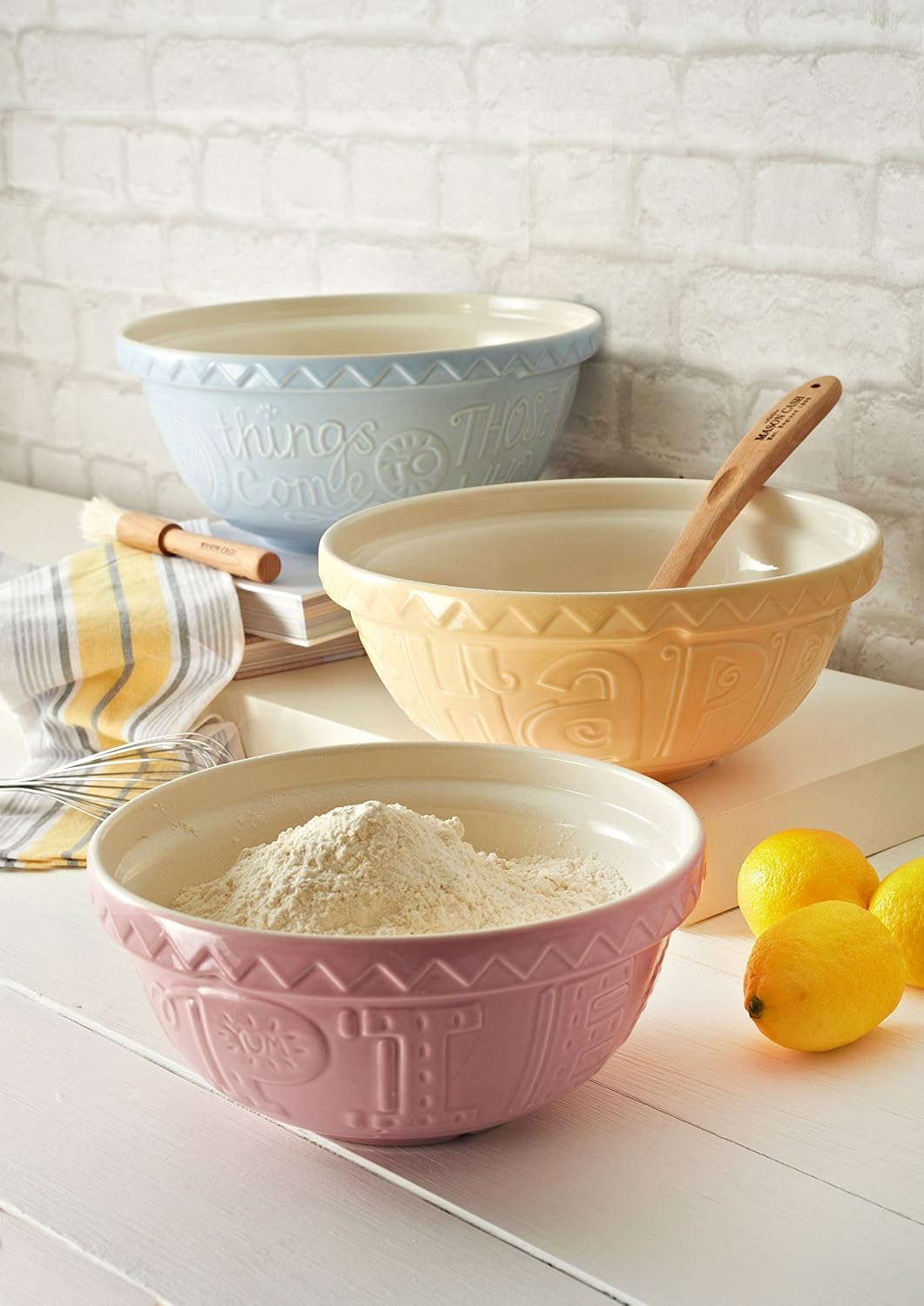 Chip Resistant Earthenware S12 Mixing Bowl, Pink, 29 cm
