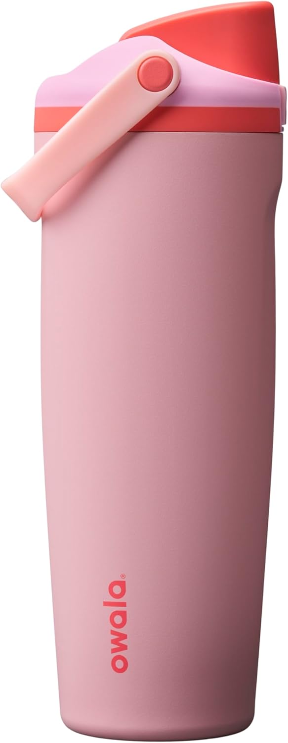 FreeSip Sway Stainless Steel Water Bottle 30 oz Angel Food Cake