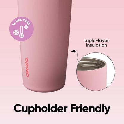 FreeSip Sway Stainless Steel Water Bottle 30 oz Angel Food Cake