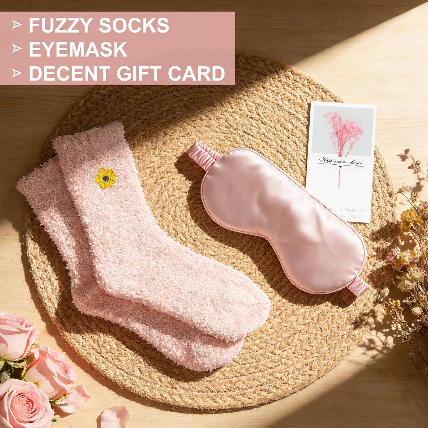 Birthday Gifts for Women Mother's Day Gift Self Care Get Well Soon Gifts Flower Relaxing Spa Gift Basket Bath Set,Unique Luxury Self Care Box Gift for Mom Her Wife Sister Girlfriend, Girl Friend Pink