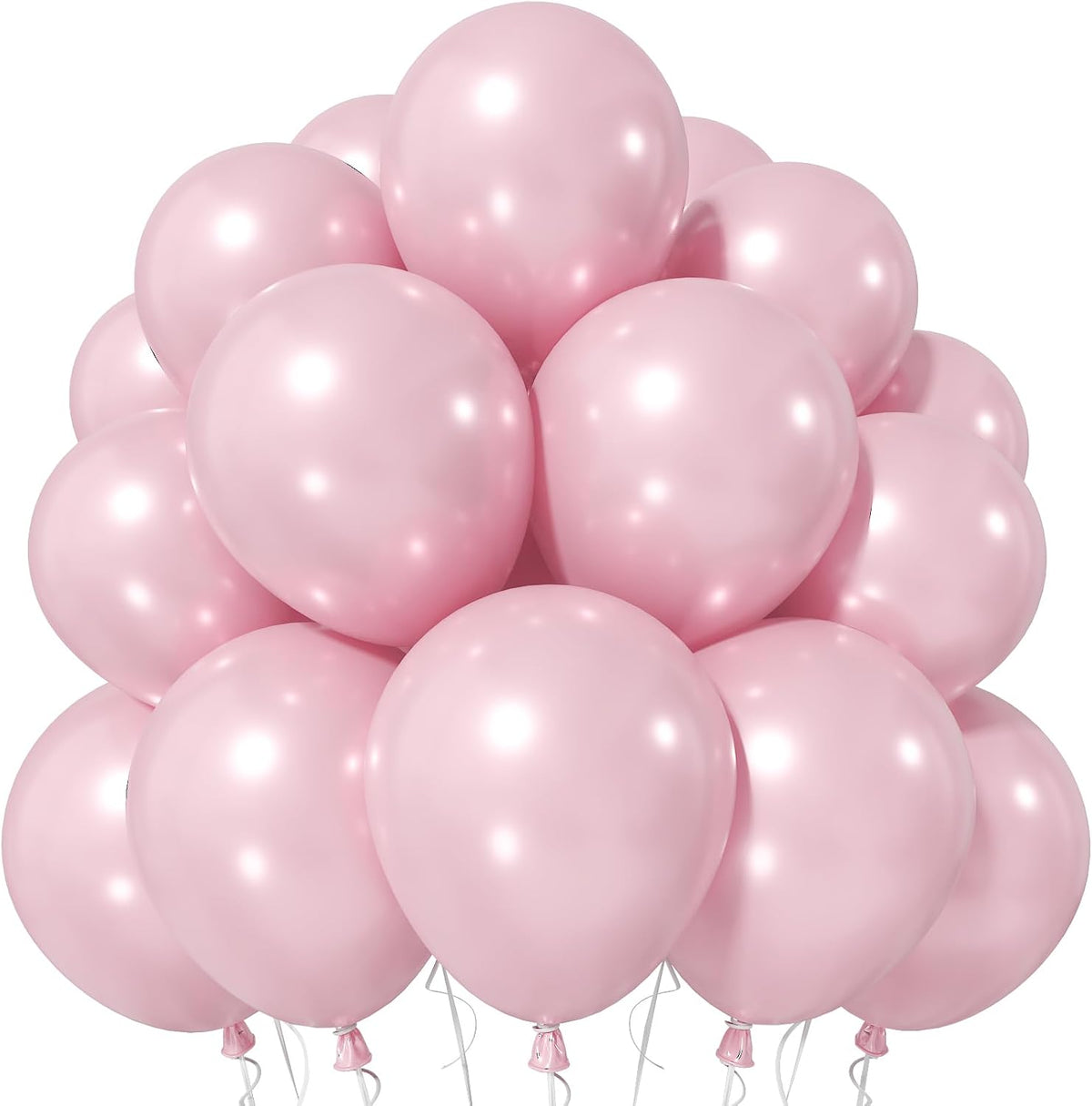 Pearl Dusty Pink Balloons, 12 Inch Pearl Blush Light Pink Balloon