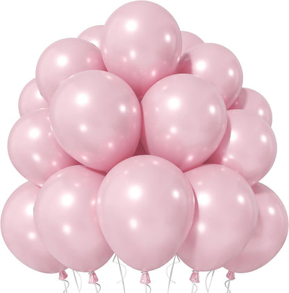 Pearl Dusty Pink Balloons, 12 Inch Pearl Blush Light Pink Balloon