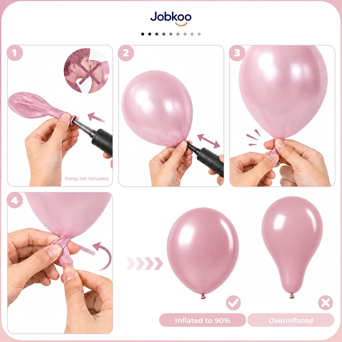 Pearl Dusty Pink Balloons, 12 Inch Pearl Blush Light Pink Balloon