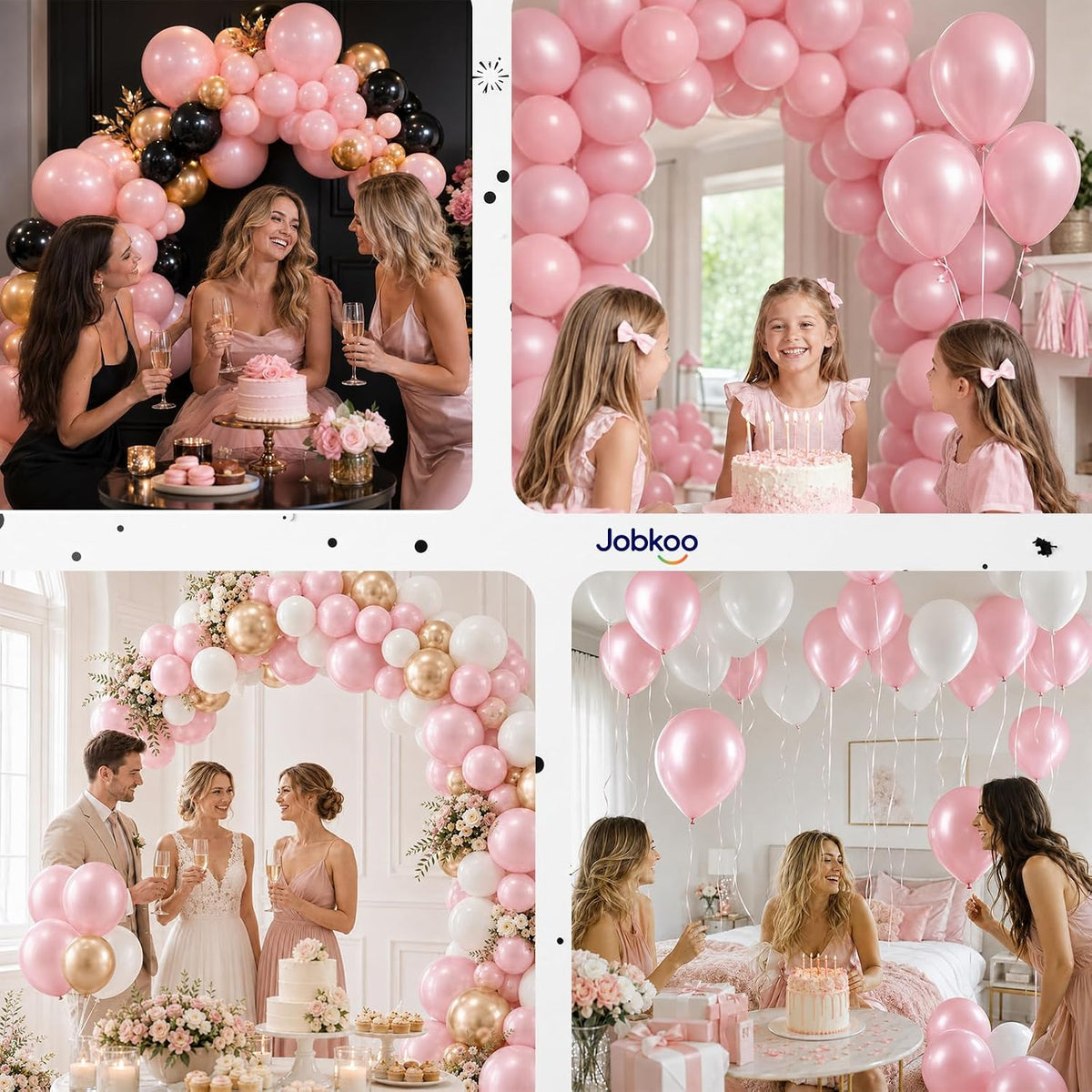 Pearl Dusty Pink Balloons, 12 Inch Pearl Blush Light Pink Balloon
