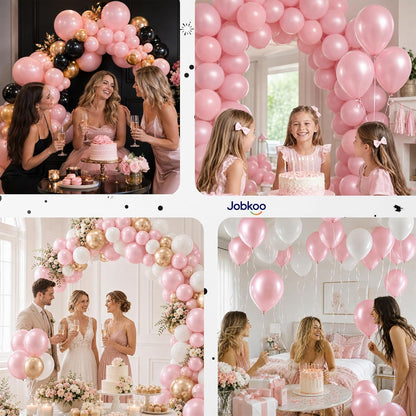 Pearl Dusty Pink Balloons, 12 Inch Pearl Blush Light Pink Balloon