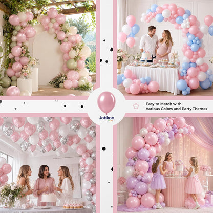 Pearl Dusty Pink Balloons, 12 Inch Pearl Blush Light Pink Balloon