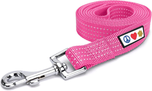 Pink Dog Leash 6 ft M/L Reflective Durable Lightweight Dog Lead for Medium or Large Dogs and Puppies