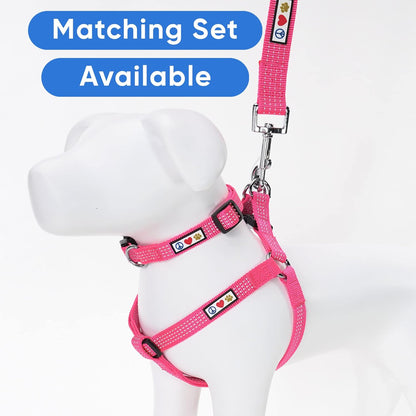 Pink Dog Leash 6 ft M/L Reflective Durable Lightweight Dog Lead for Medium or Large Dogs and Puppies