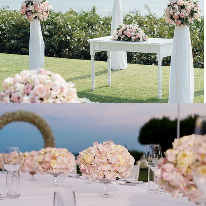 Cherry Blossom Garland Artificial Cherry Flower Vines 4 Pack Hanging Silk Flowers Garland for Home Wedding Garden Party Arch Office Decor (Pink)