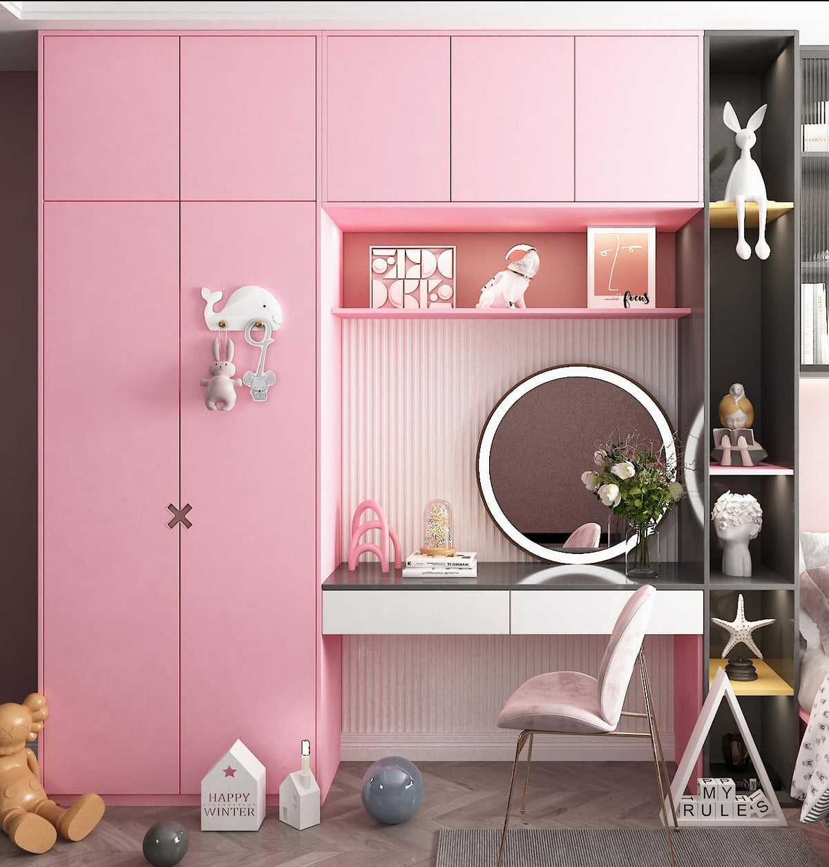 Cute Pink Wallpaper Peel and Stick Waterproof Light Pink Contact Paper Peel and Stick for Cabinets Classroom Desk Self Adhesive Wall Paper for Girls Bedroom Bathroom Walls Shelves 15.8"x78.8"