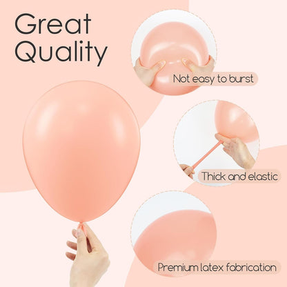 110pcs Peach Balloon Arch Garland Kit 18 12 10 5 inch