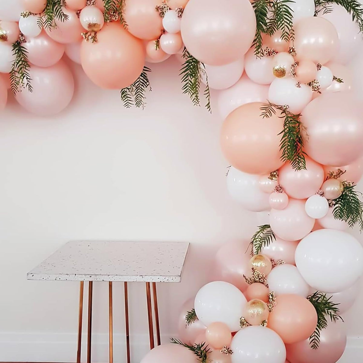 110pcs Peach Balloon Arch Garland Kit 18 12 10 5 inch