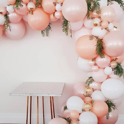 110pcs Peach Balloon Arch Garland Kit 18 12 10 5 inch