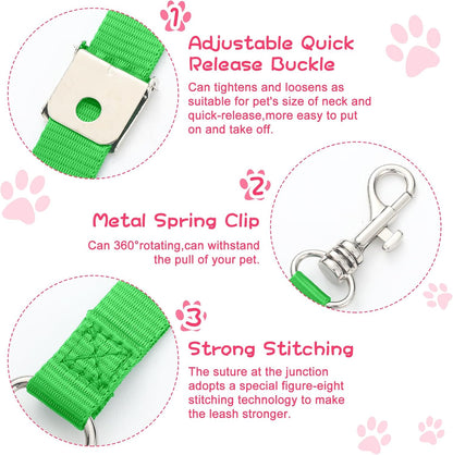 Shinylin 5 Pcs Pet Grooming Loops Nylon Pet Bathing Tether Straps Restraint Noose Dog Grooming Loop Adjustable Fixed Dog Cat Safety Rope for Groomer Table Bathtub, Vibrant Colors