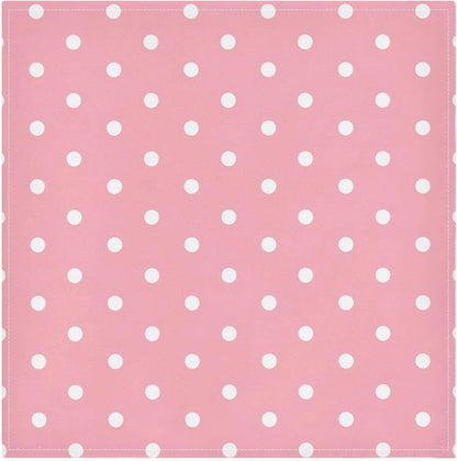 Kigai Cloth Napkins Set of 6 Dots on Pink Dinner Napkins 20x20 in, Washable & Reusable Fabric Table Napkin for Dining Parties Holiday, Eco-Friendly