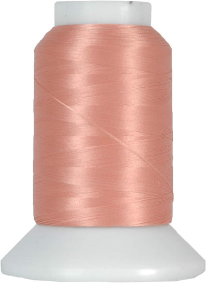 Wooly Serger Thread, Nylon 1000m, Peach 9198 | Stretchy textured nylon serger thread for knits, swimwear, lingerie and soft seams. Great for loopers and coverstitch.