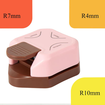 Corner Rounder Punch Pink,Paper Punches for Crafting,Cardstock,Edge Cutter,Scrapbook,Card Making Supplies,Journaling Accessories, Photos Cards Scrapbooking