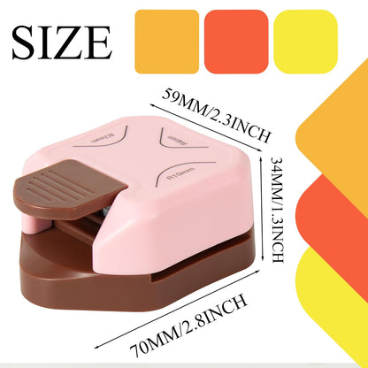 Corner Rounder Punch Pink,Paper Punches for Crafting,Cardstock,Edge Cutter,Scrapbook,Card Making Supplies,Journaling Accessories, Photos Cards Scrapbooking