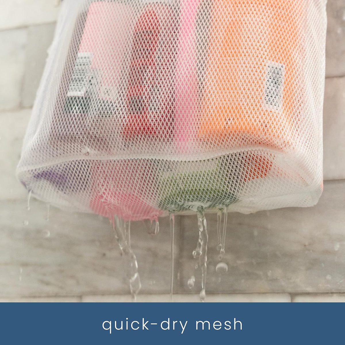 . Mesh Shower Caddy, 10" x 10", Pink