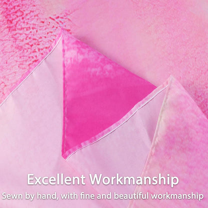 Hot Pink Shower Curtain, Watercolor Pink Contemporary Brush Strokes Oil Painting Abstract Bathroom Curtain Waterproof Fabric Machine Washable with 12 Hooks