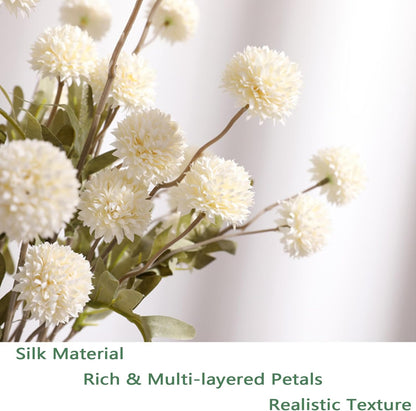 10pcs Faux White & Pink Kiku Flowers, 5 Heads Each Stem & 4 Branches Eucalyptus Stems, Artificial Small Mini Chrysanthemum Flowers for Aesthetic Room Decor, Floral Arrangements Centerpiece
